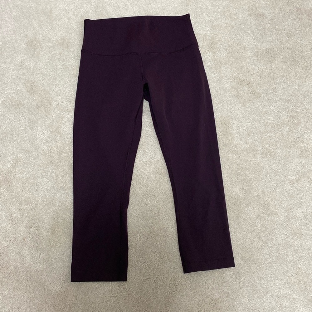 Lululemon 21” Plum Purple Wunder Under Crop Leggings
